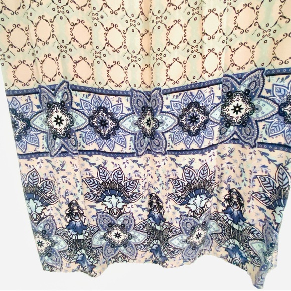 💕Pretty Bohemian Print Long Skirt SZ M - Picture 11 of 13